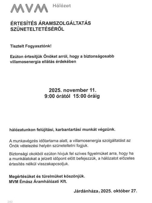 Áramszünet (November 11)