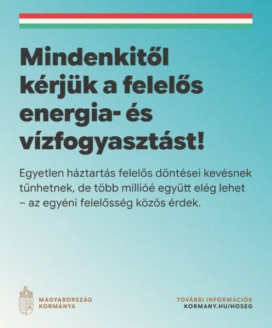 Felelős energia és vízfogyasztás