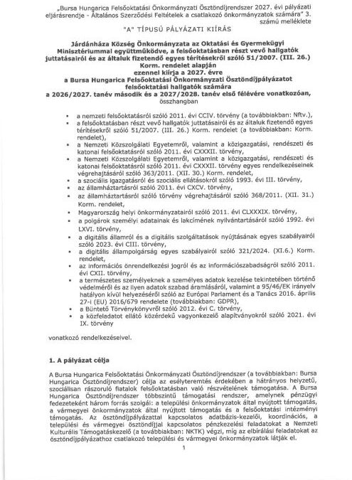 Bursa Hungarica Felsőoktatási Önkormányzati Ösztöndíjpályázat (Részletek az Önkormányzat-Pályázatok fülben)